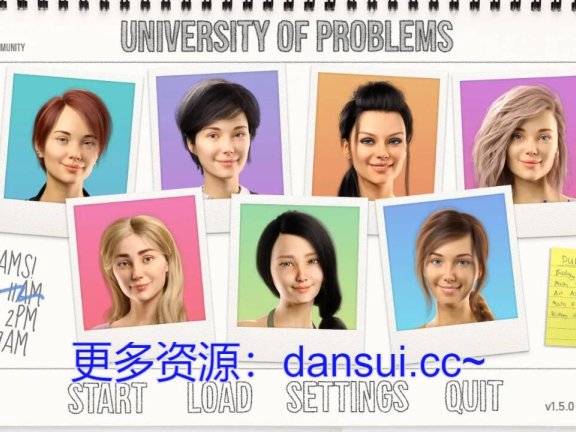 【PC/3D/欧美SLG/汉化/动态】问题大学 学院情缘 University of Problems v1.9.0 Extended 汉化版【14G】